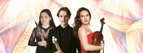 Nicole Lancere (oboe), Georgy Akimov (percussion instruments), Sofia Yakovenko (violin)