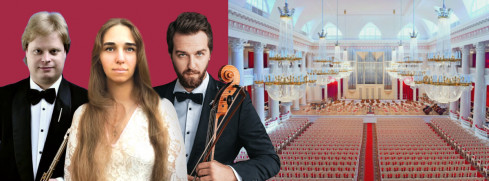 Petr Khudonogov (flute), Elizaveta Kliuchereva (piano), Aleksander Ramm (cello)